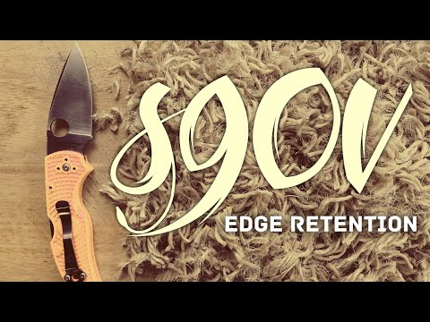 Edge Retention Test: S90V on a Spyderco Native 5