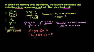 Domain of a Rational Expression 1