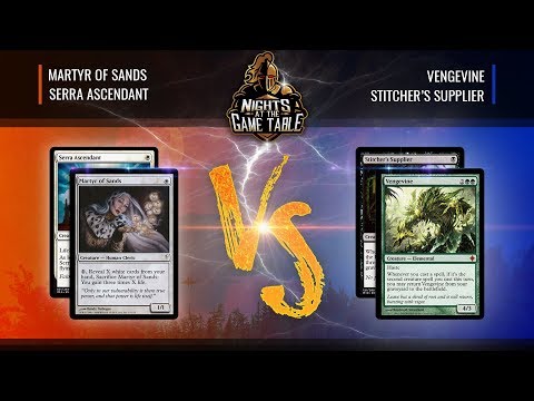 W Martyr of Sands/Serra Ascendant vs Jund Vingevine/Stitcher Supplier