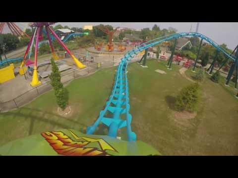 On-ride point of view of Lightning Run