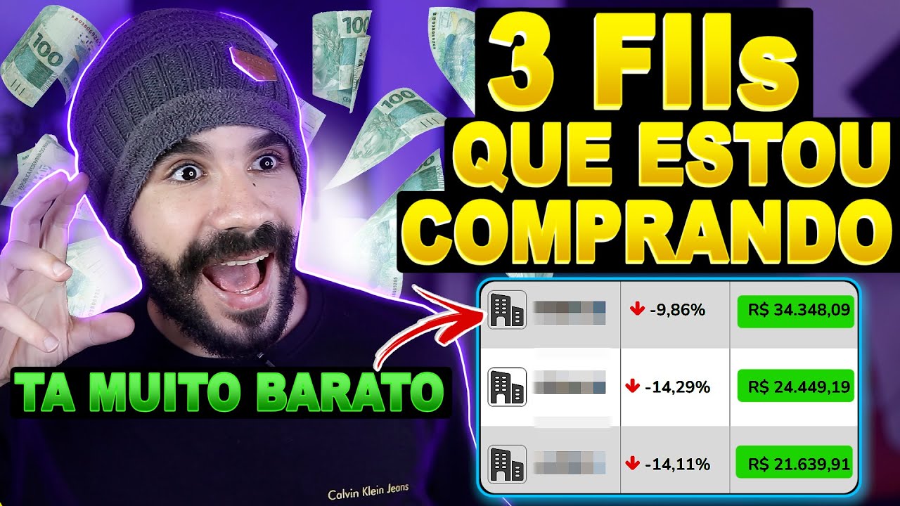 3 FUNDOS IMOBILIÁRIOS QUE ESTOU COMPRANDO COM ESSAS QUEDAS