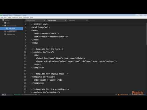 Web development with Vue js 2 Components – Understanding and Using | packtpub com