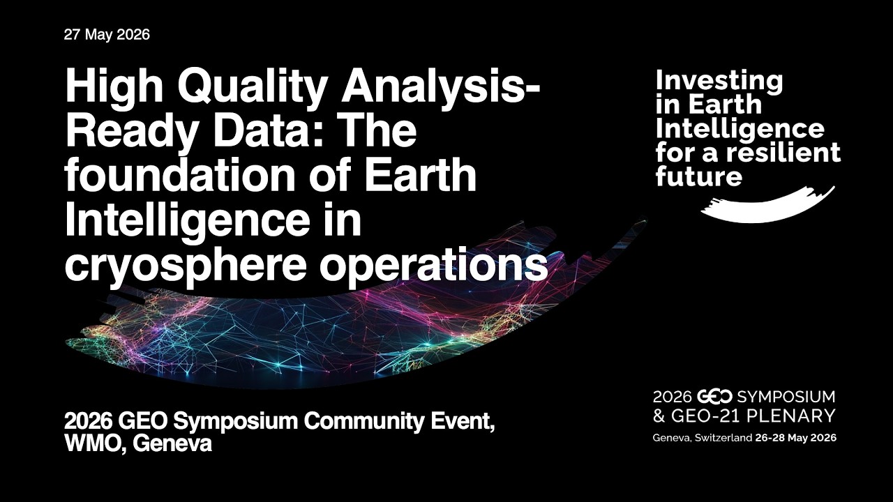 27.05.2026 Community Event - High Quality Analysis-Ready Data