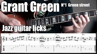 Grant Green guitar solo transcription & backing track - Green street