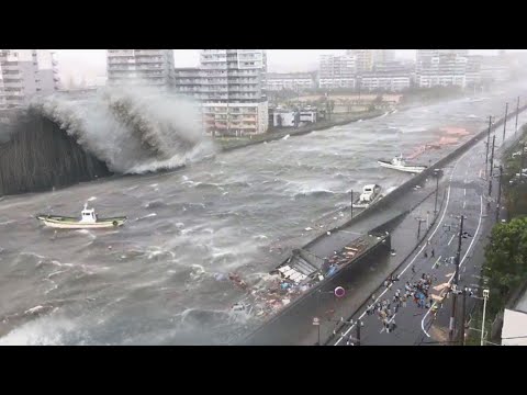 Scariest Tsunami And Wave Moments Ever Caught On Camera !