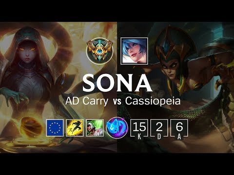 Sona Bot vs Cassiopeia - EUW Challenger Patch 8.24