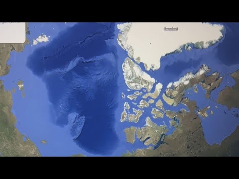 Looks like a face. Land of Jesus (Terre de Iesso) on Google Earth?