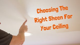 Choosing the Right Sheen for Your Ceilings