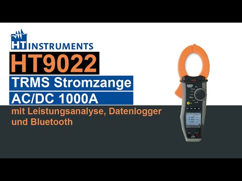 HT9022 – TRMS Stromzange AC DC 1000A mit Leistungsanalyse, Datenlogger und Bluetooth