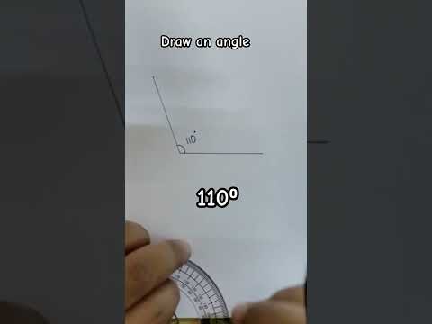 draw an angle 110⁰ | construction | YouTube shorts maths videos| YouTube shorts viral videos|
