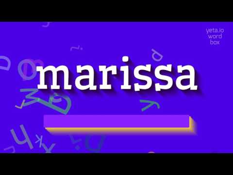 MARISSA - How to pronounce it? Avoid mistakes: The right way to say Marissa