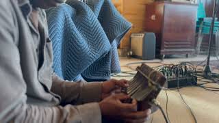 Chad Taylor records mbira for "The Gathering" by Chicago Underground Duo