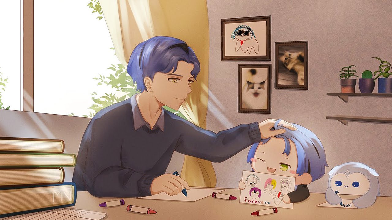 DRAWING NIJISANJI EN CHARACTERS W/DAD ❗️【HANDCAM】