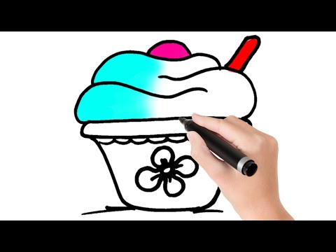 how to draw a cute ice cream very easy drawing