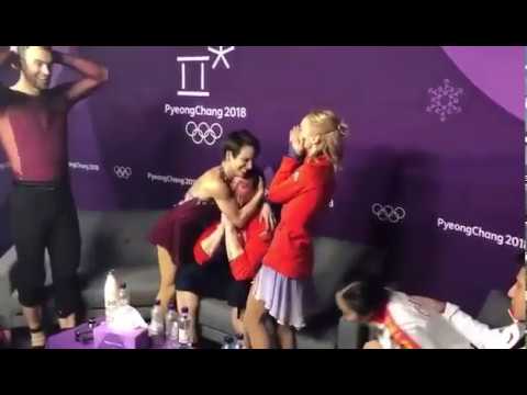 Aljona Savchenko and Bruno Massot - Winning Gold Pyeongchang 2018 Olympics - Reaction