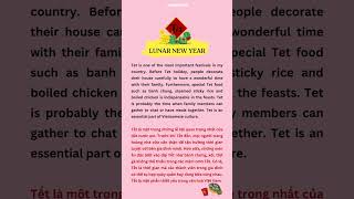 Nói về ngày Tết Âm lịch bằng tiếng Anh! #shorts #learning #english #hoctienganh #xuhuong