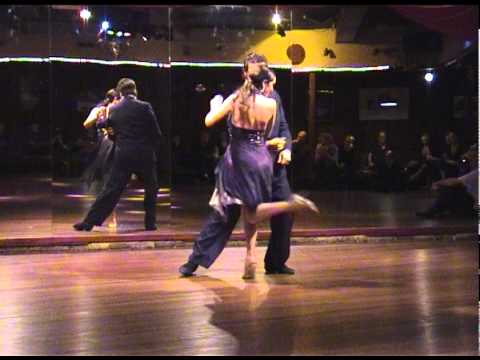  Mariana Dragone  and  Diego Riemer  are  dancing  to  the  milonga  "  Milonga Para Una Armonica  "