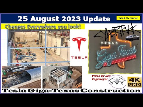 Megapack Transformer Basin, Granite Slabs & Big platform! 25 August 2023 Giga Texas Update (07:35AM)