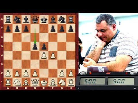 Kings Gambit : LIVE Blitz Game #792 - Kings Gambit vs a Chess Grandmaster - RZiat - Scalp alert!
