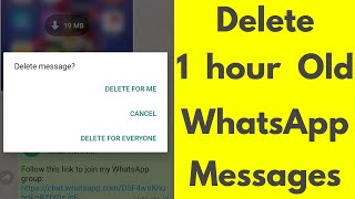 How to Delete Whatsapp Messages From Both Sides Delete For Everyone After Long Time