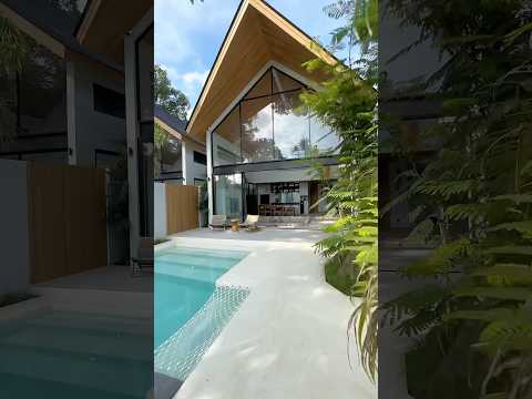 This modern Balinese villa offers a serene escape with open design & tropical views #tropicalhouse