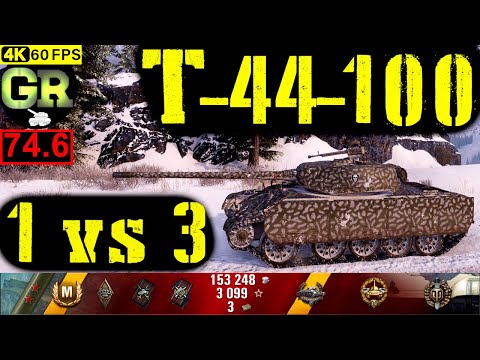 75_World of Tanks T-44-100 WoT Replay - 7 Kills 5.5K DMG(Patch 1.4.0)