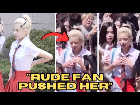 ITZY’s Ryujin is Angry on Rude fan after she roughly pushed Lia aside