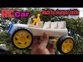 How To Make Rc Car With Dc Motor How To Make A New Rc Car Rc Car Made By Shampoo Bottle