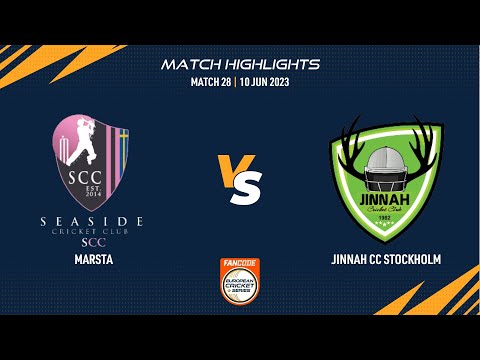 Match 28 - SSD vs JCC| Highlights | FanCode ECS Sweden | 10 June 2023 | ECS23.443