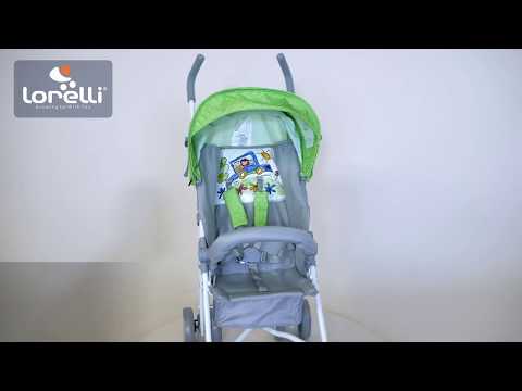 Детская коляска LORELLI Trek Grey Green Bunnies