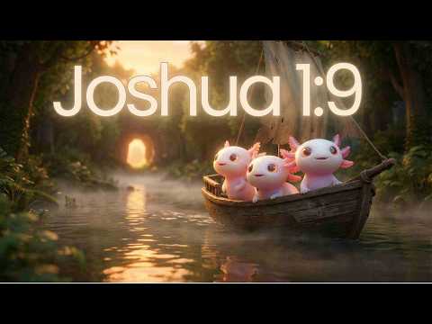 Be Strong & Courageous! 🏴‍☠️ Joshua 1:9 Pirate Sea Shanty (Axolotl Animation)