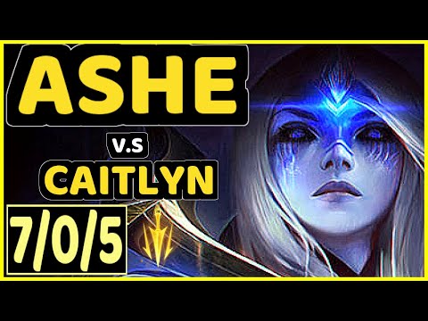 RIKARA (ASHE) vs CAITLYN - 7/0/5 KDA BOTTOM ADC CHALLENGER GAMEPLAY - NA