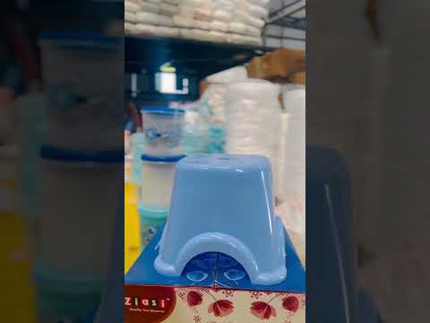 Ziasi Blue Printed Plastic Bathroom Stool, Height: 10 Inch