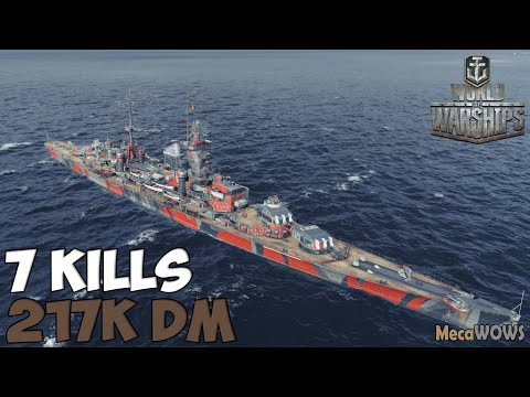 World of WarShips | Hindenburg | 7 KILLS | 217K Damage - Replay Gameplay 4K 60 fps
