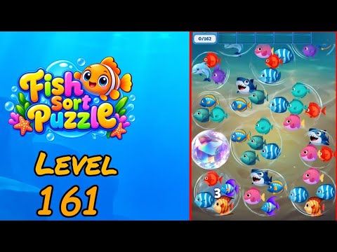 Fish Sort Puzzle Level 161 Walkthrough video thumbnail
