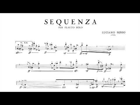 Berio - Sequenza I (score) [HD]