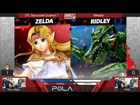 CFL Smackdown Ultimate 212 - True_Asian (Zelda) vs Viper (Ridley) - Winners R1