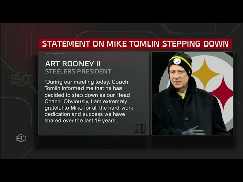Steelers release statement on Mike Tomlin's exit + Aaron Rodgers' retirement next?! | SportsCenter