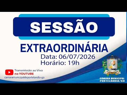 Câmara Municipal de Portelândia-GO está ao vivo!