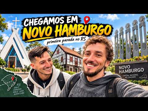 NOSSA PRIMEIRA PARADA NO RS! Chegamos em Novo Hamburgo e a jornada começou 🇧🇷