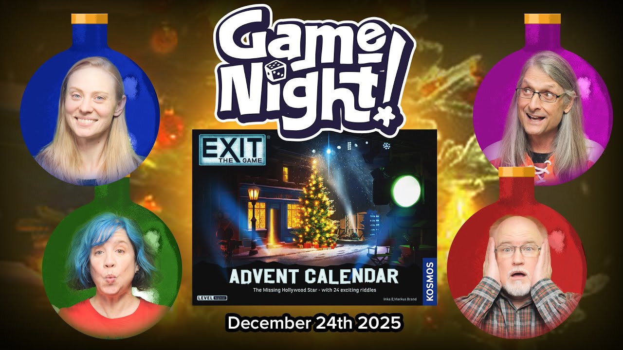 GameNight! 24 Days of Christmas Day 24 - Exit: The Game Advent Calendar - The Missing Hollywood Star