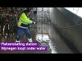 Hoosbui zet fietsenstalling op station Nijmegen blank