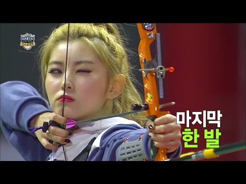 【TVPP】4MINUTE - W Archery Semifinal [2/2], 포미닛 - 여자 양궁 단체 준결승 [2/2] @ 2015 Idol Star Championships