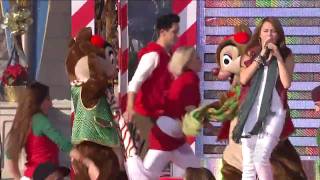 Miley Cyrus - Santa Claus is Coming&#39; to Town - Live in &quot;Walt Disney World Christmas Day Parade&quot; (HD)