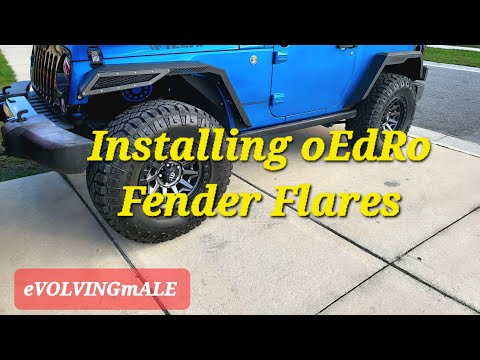oEdRo Fender Flare install on Jeep Wrangler JK