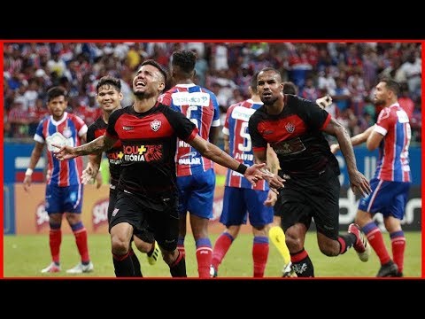 Bahia 1 X 1 Vitória. Gols de Gilberto e Matheus Rocha (3/2/2019)