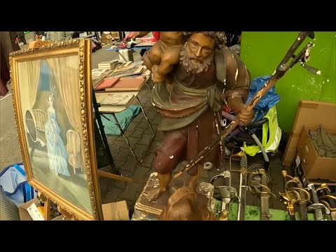 Antiques fair, flea market, Krakow