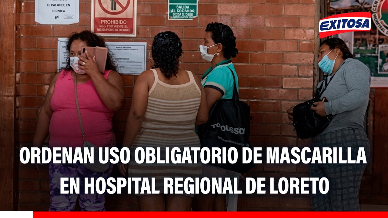 🔴🔵 Hospital regional de Loreto dispone uso obligatorio de mascarilla por casos d sarampión