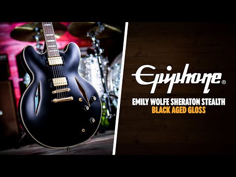 Epiphone Artist Collection | Emily Wolfe Sheraton Stealth - Black Aged Gloss image 11