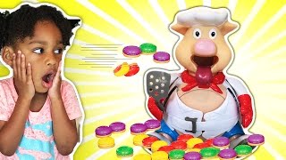 Pop The Pig Family Fun Game for kids Surprise Toys Shimmer and Shine | Naiah and Elii Toys Show
